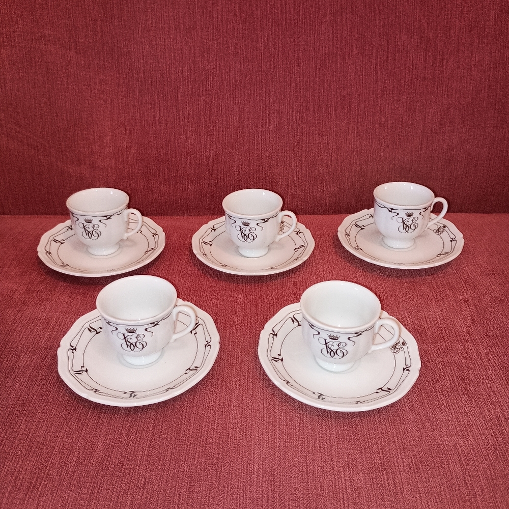 Vintage Orient Express VSOE by Raynaud &Co. Limoges Tea Cup set